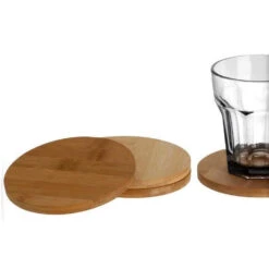 Excellent Houseware Glazenonderzetters Ø6,5 Cm 4 Stuks -Beste Keukenspullen 101 0160 2 1 2