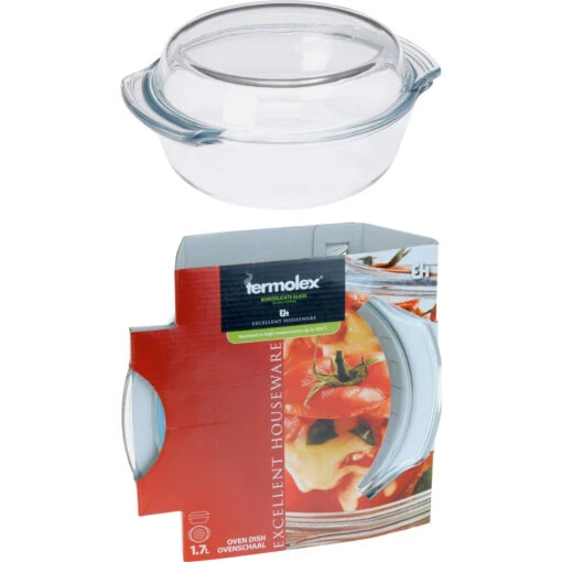 Excellent Houseware Termolex Ovenschaal 1,7 L Met Deksel - Afbeelding 3