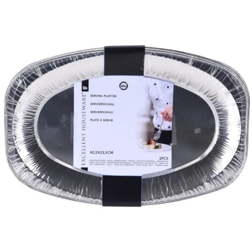 Excellent Houseware Serveerschaal 42,5 X 28,5 Cm 2 Stuks - Afbeelding 2