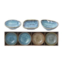 Excellent Houseware Snackschaaltjes Rustiek 4 Stuks 3 Assorti -Beste Keukenspullen 101 2485 5 1