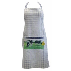 Schort Ruit Blauw Koe
