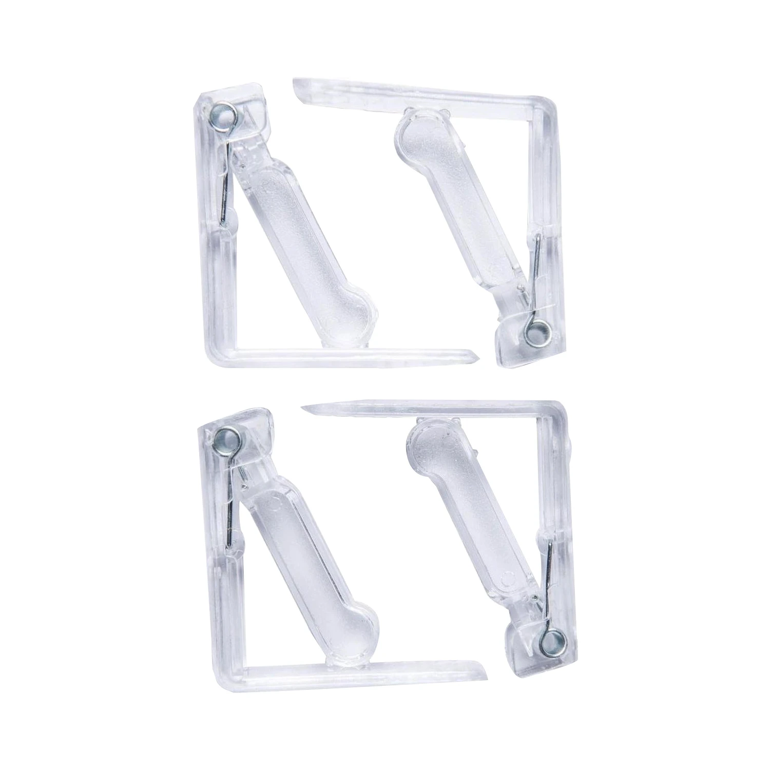 Tafelkleedklem Plastic Transparant 4st. 3 Tafelkleedklem Plastic Transparant 4st.