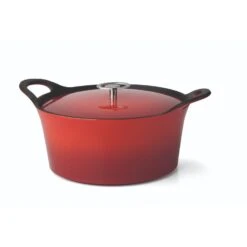 Cuisinox Gietijzeren Braadpan Ø24 Volcan Rood Geëmailleerd