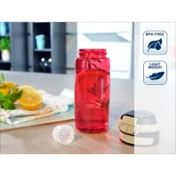 Leifheit 3263 Tritan Bottle Flip 550 ML Rood -Beste Keukenspullen 102 1933 5 1