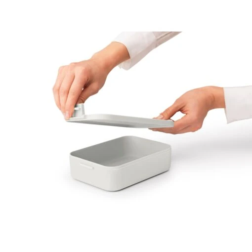 Brabantia Make En Take Lunchbox Medium Lichtgrijs - Afbeelding 4