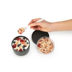 Brabantia Make En Take Yoghurtbeker 0,5 Liter Donkergrijs -Beste Keukenspullen 102 4180 4 1