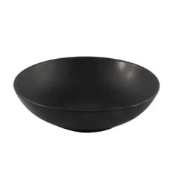Bord Diep 20,5cm Mat Zwart