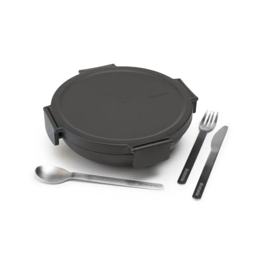 Brabantia Make En Take Lunchkom 1 Liter Donkergrijs - Afbeelding 2