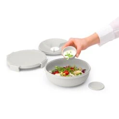 Brabantia Make En Take Salade Lunchkom 1,3 Liter Lichtgrijs -Beste Keukenspullen 102 6368 3 1