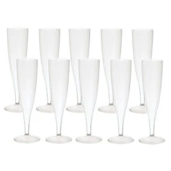 Duni Champagneglazen Crystallo Plastic 10 Stuks -Beste Keukenspullen 105 0145 3 1