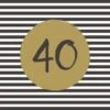 Servetten 40th Birthday 33x33 Cm -Beste Keukenspullen 105 1318 1