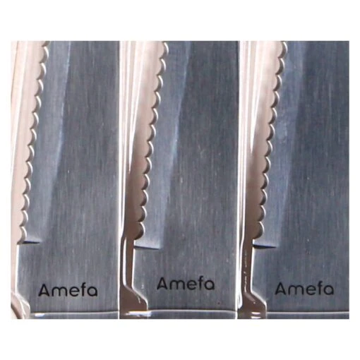 Amefa Pizza Steakmessen 6 Stuks Zwart - Afbeelding 3