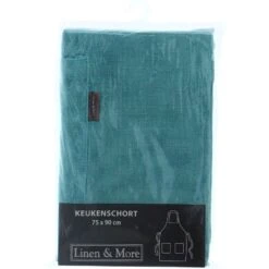 Linen & More Schort Uni Groen -Beste Keukenspullen 330f0735bf2f3859f6545826564c6ebc