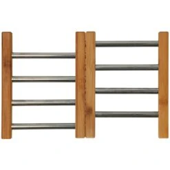 Onderzetter RVS Met Bamboe 21,5 X 22 Cm -Beste Keukenspullen 9bd82492973ec95fe7651d6985050300