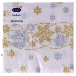 Duni Servetten Snow White 33x33 Cm