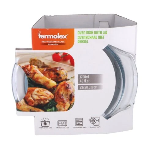 Excellent Houseware Termolex Ovenschaal 1,7 L Met Deksel - Afbeelding 4